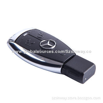 Car Key-shaped Promotional USB Flash Drive, Capacity of Up to 64GB